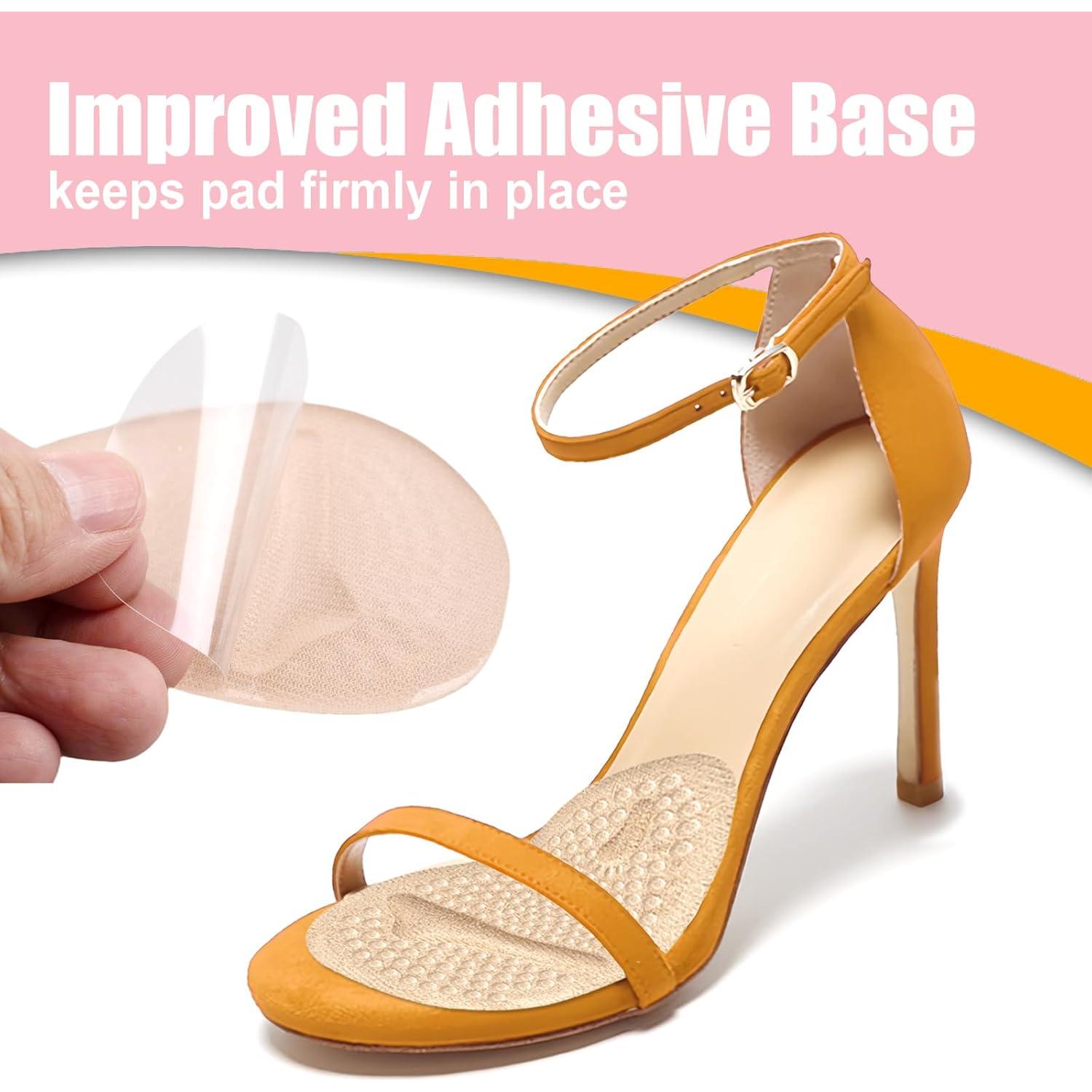 6 Pares Almohadillas Metatarsales Viybtue Beige Confort Tacones