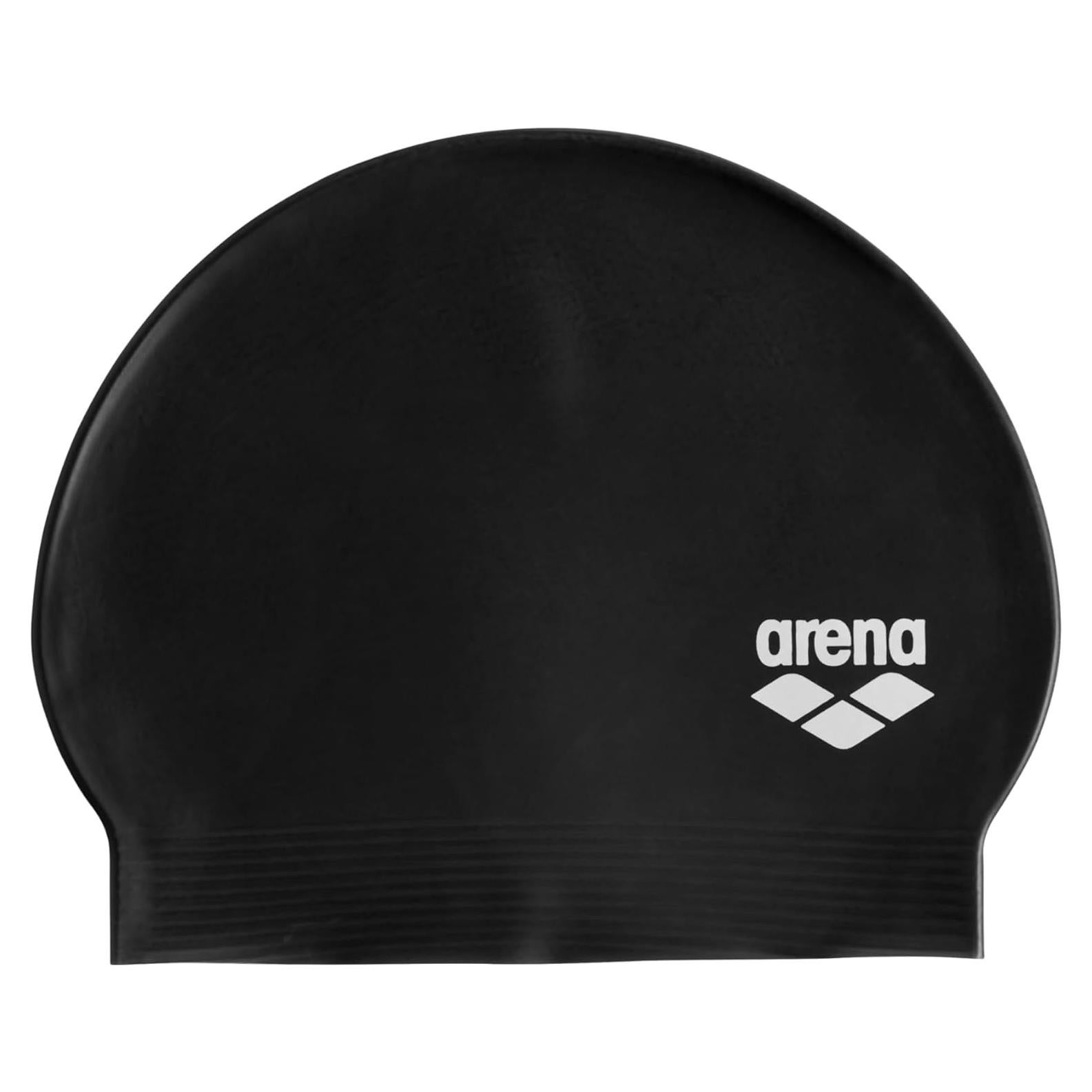 Gorro de natación unisex ARENA Soft Latex II - Negro/Blanco