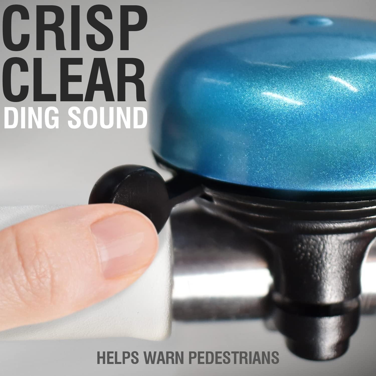 Campana de Bicicleta MARQUE Clásico Azul - Sonido Fuerte y Claro