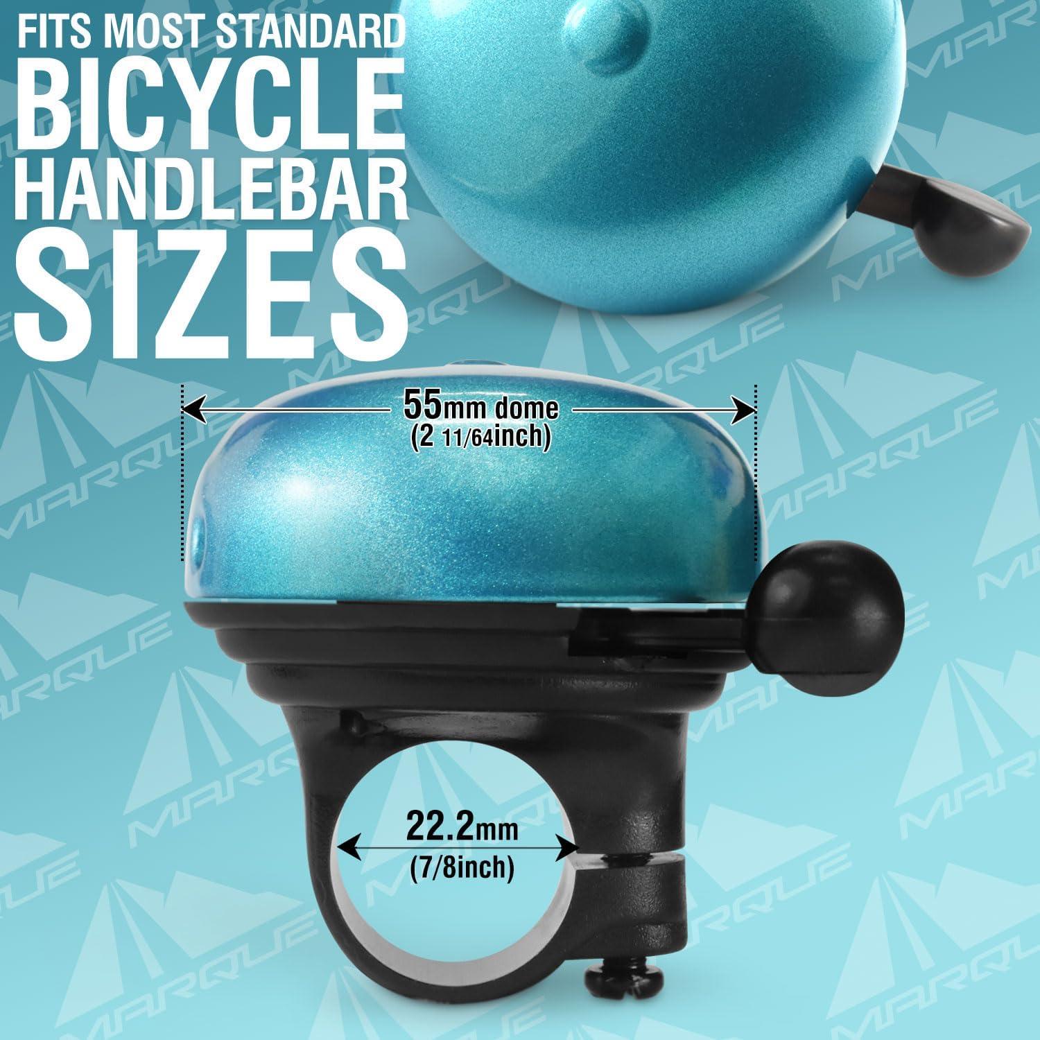 Campana de Bicicleta MARQUE Clásico Azul - Sonido Fuerte y Claro