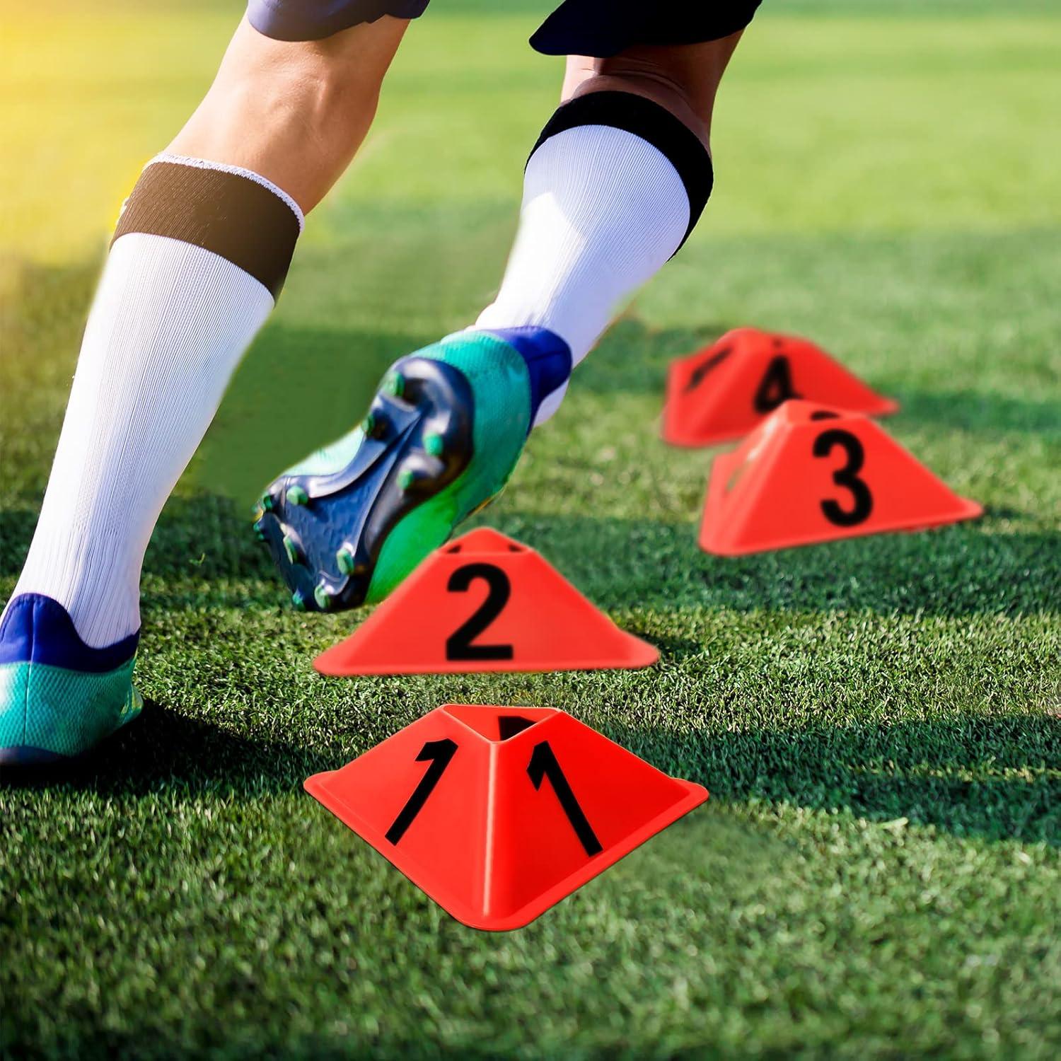 Conos Deportivos Cindeer Pack de 24 Naranjas para Entrenamiento