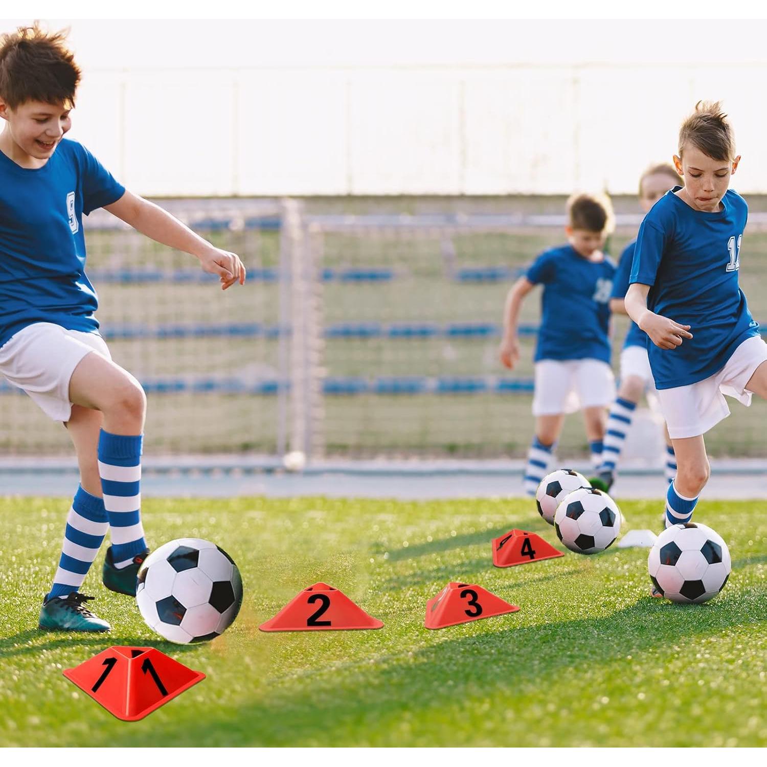 Conos Deportivos Cindeer Pack de 24 Naranjas para Entrenamiento