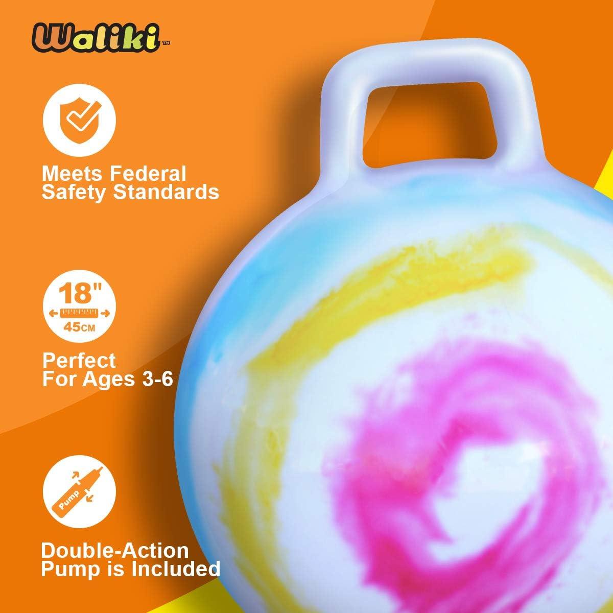 Pelota Saltarina Waliki 18" (45CM) para Niños 3-6 Años