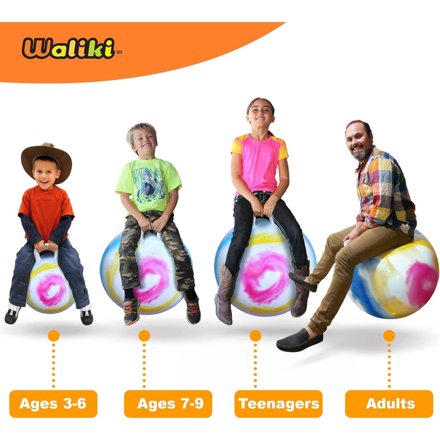 Pelota Saltarina Waliki 18" (45CM) para Niños 3-6 Años