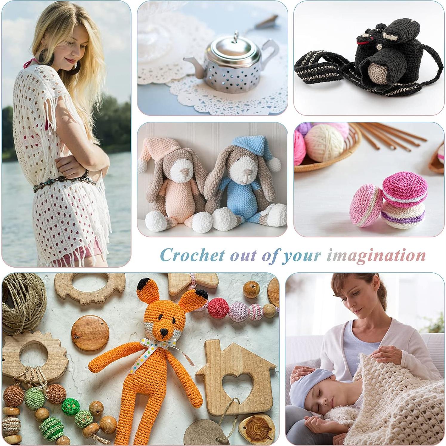 Juego de Agujas de Ganchillo Coopay 2.0-6.0mm Ergonómicas