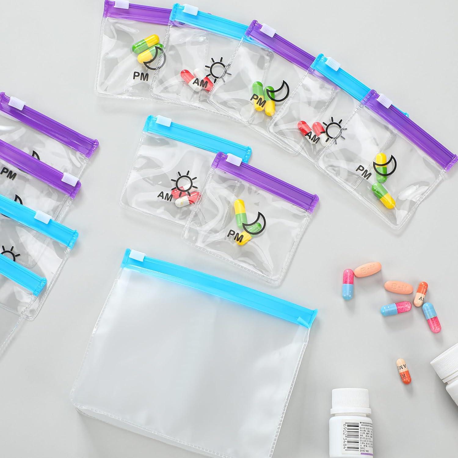 56 Bolsas de Pastillas Colarr Organizador Medicamentos Viaje