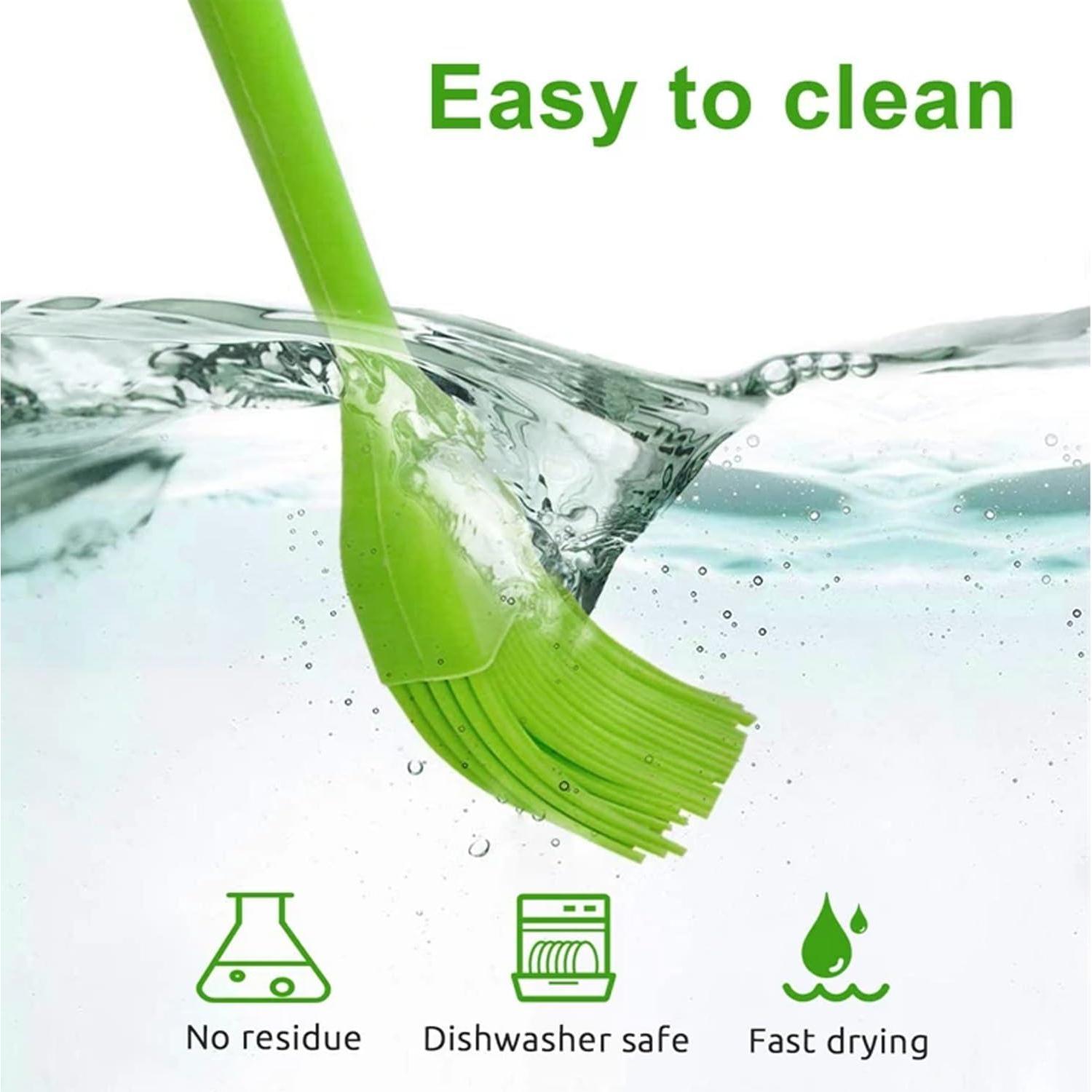 Juego de Brochas de Silicona Febarula 2-Pack Resistente al Calor