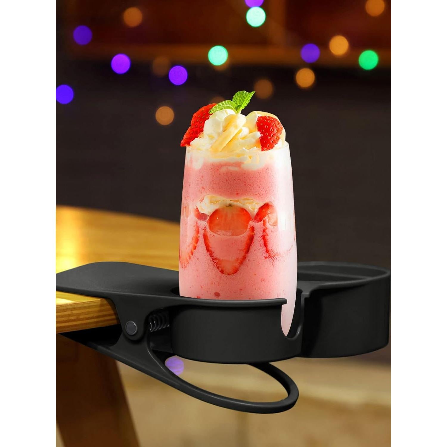 Soporte para Taza Kalolary Negro con Bandeja Almacenamiento