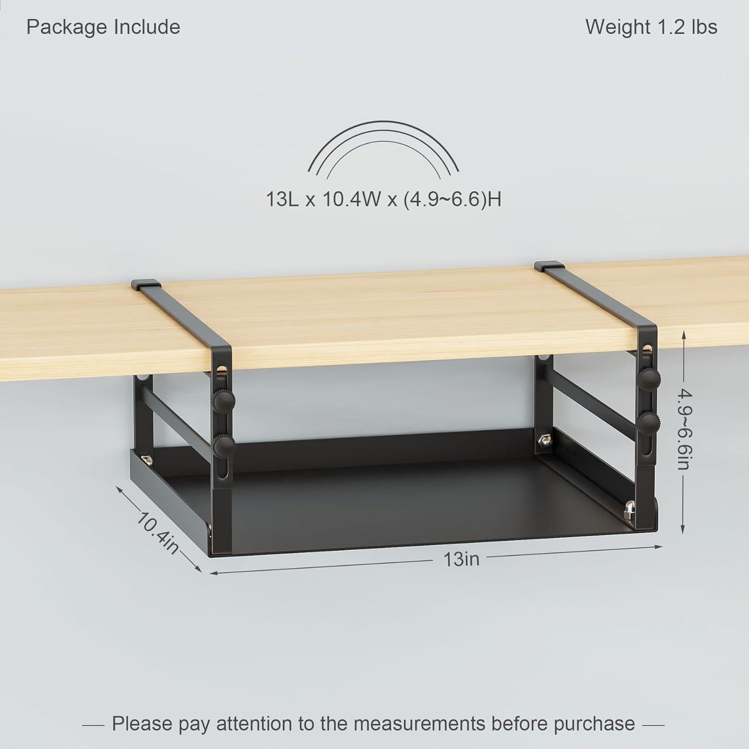 Organizador de Almacenamiento Ajustable HENGI Negro 33x26.4 cm