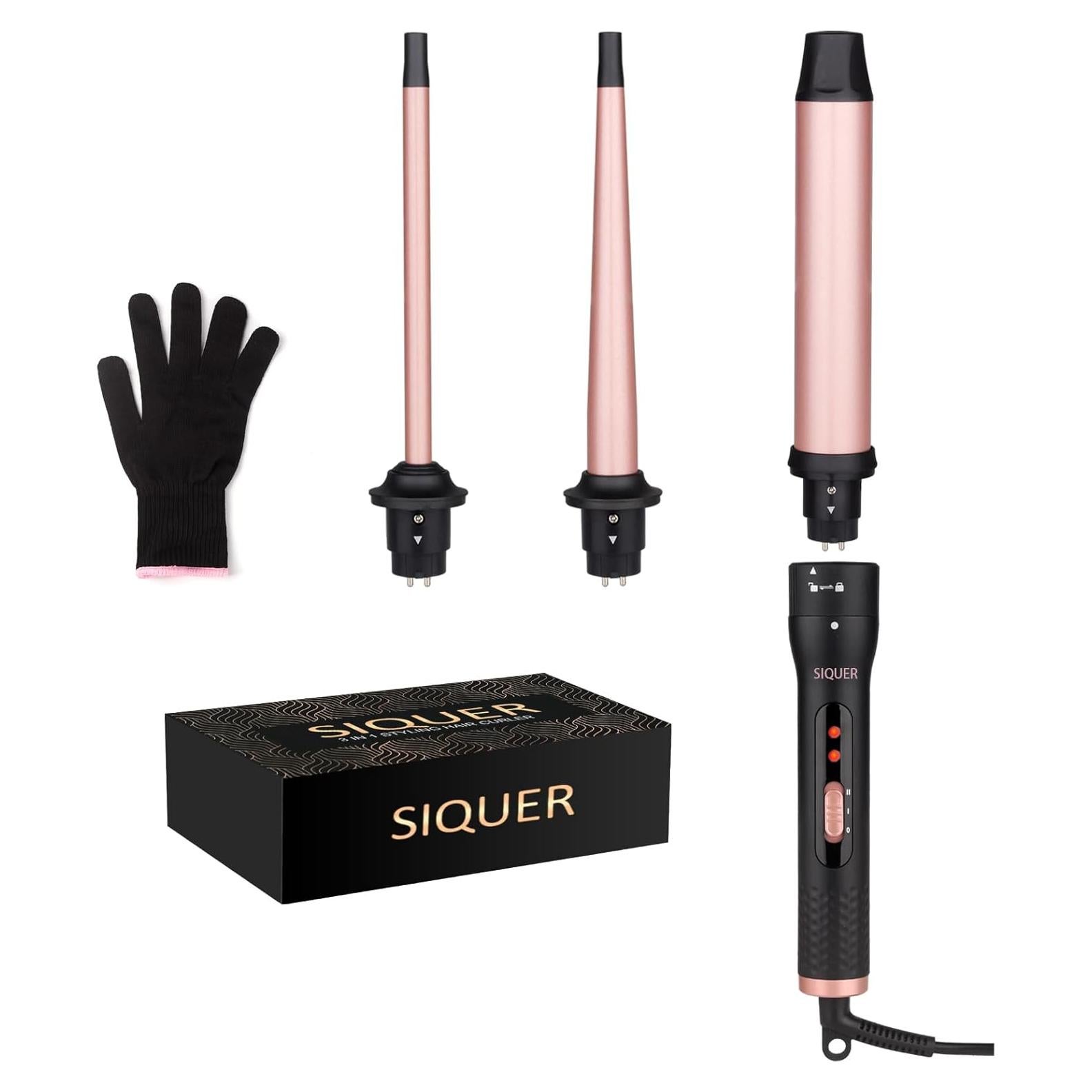 Set de Varita Rizada 3 en 1 SIQUER - Plancha de Cabello Cerámica