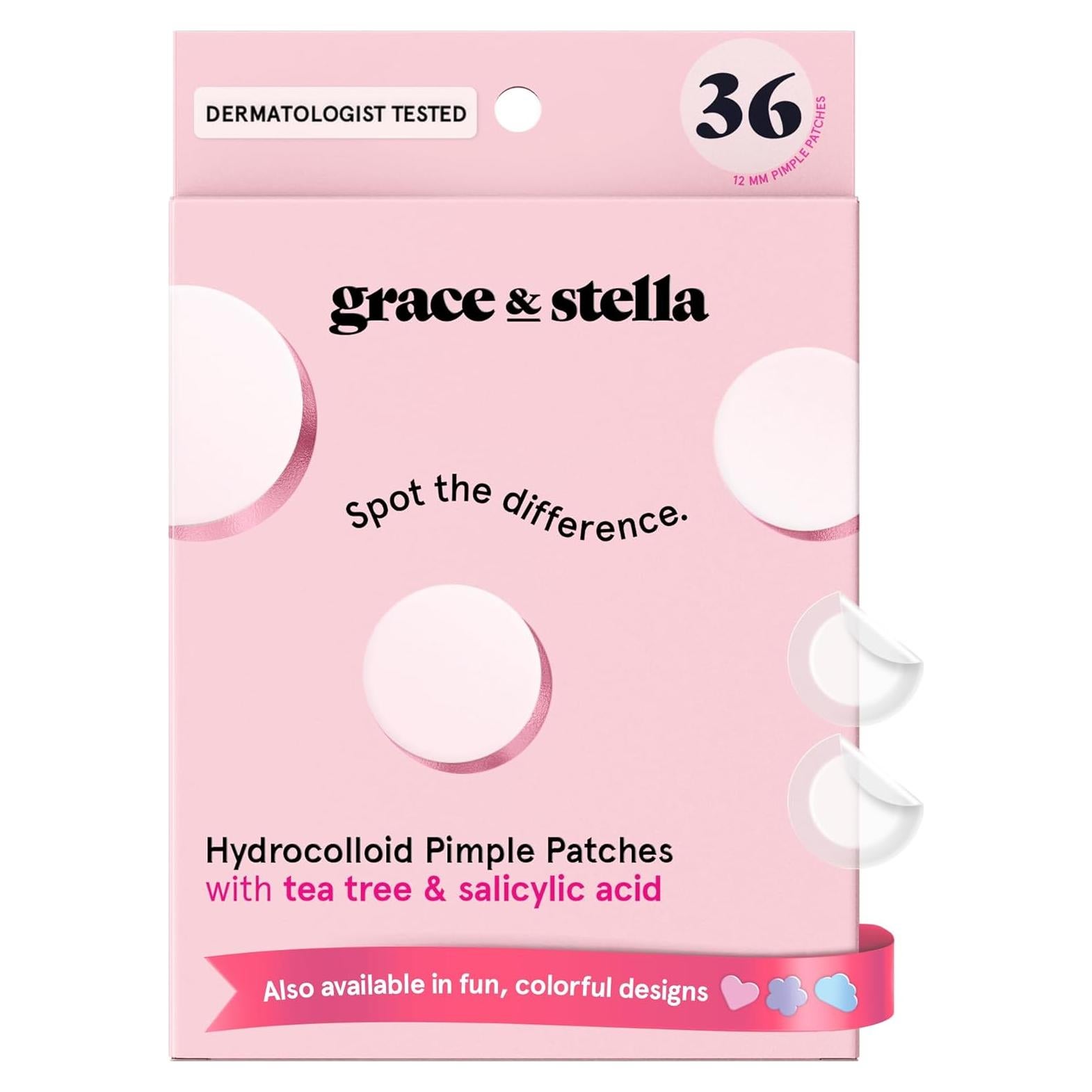 Parches para Acné Hidrocoloides Grace & Stella - 36 Piezas