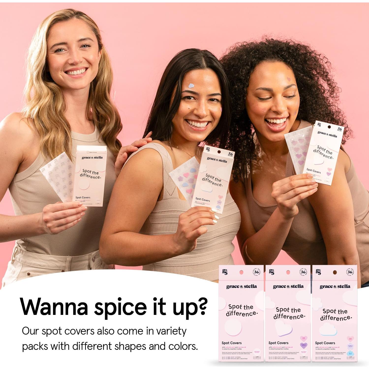 Parches para Acné Hidrocoloides Grace & Stella - 36 Piezas