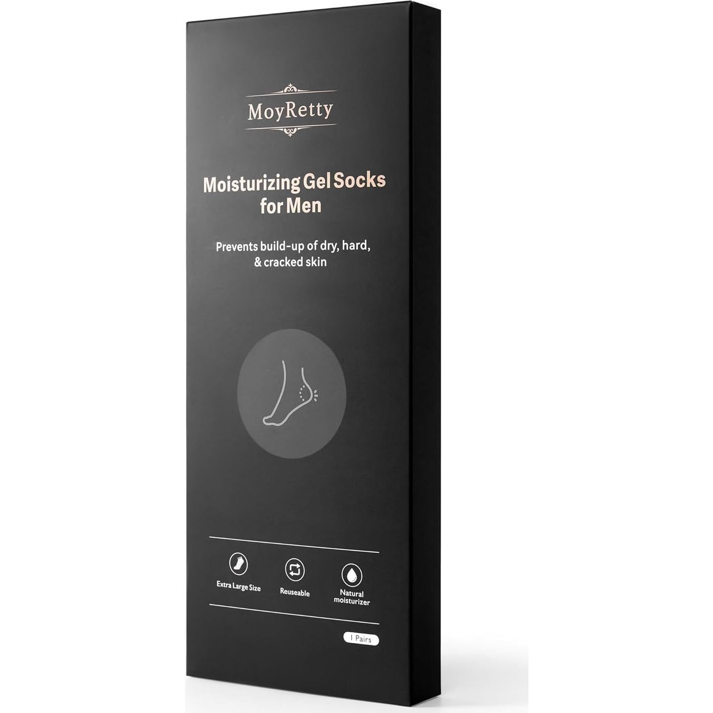 Calcetines de Silicona Hidratantes MoyRetty para Hombres - Mediano