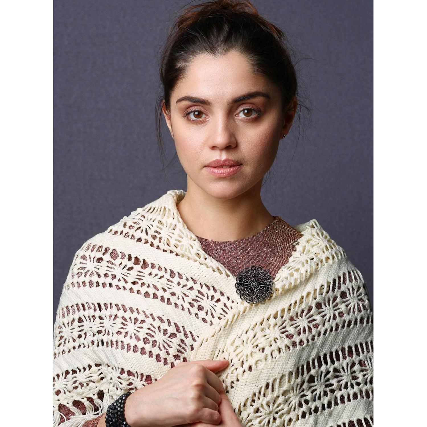 Juego de 5 Clips Retro para Suéteres y Vestidos - Negro