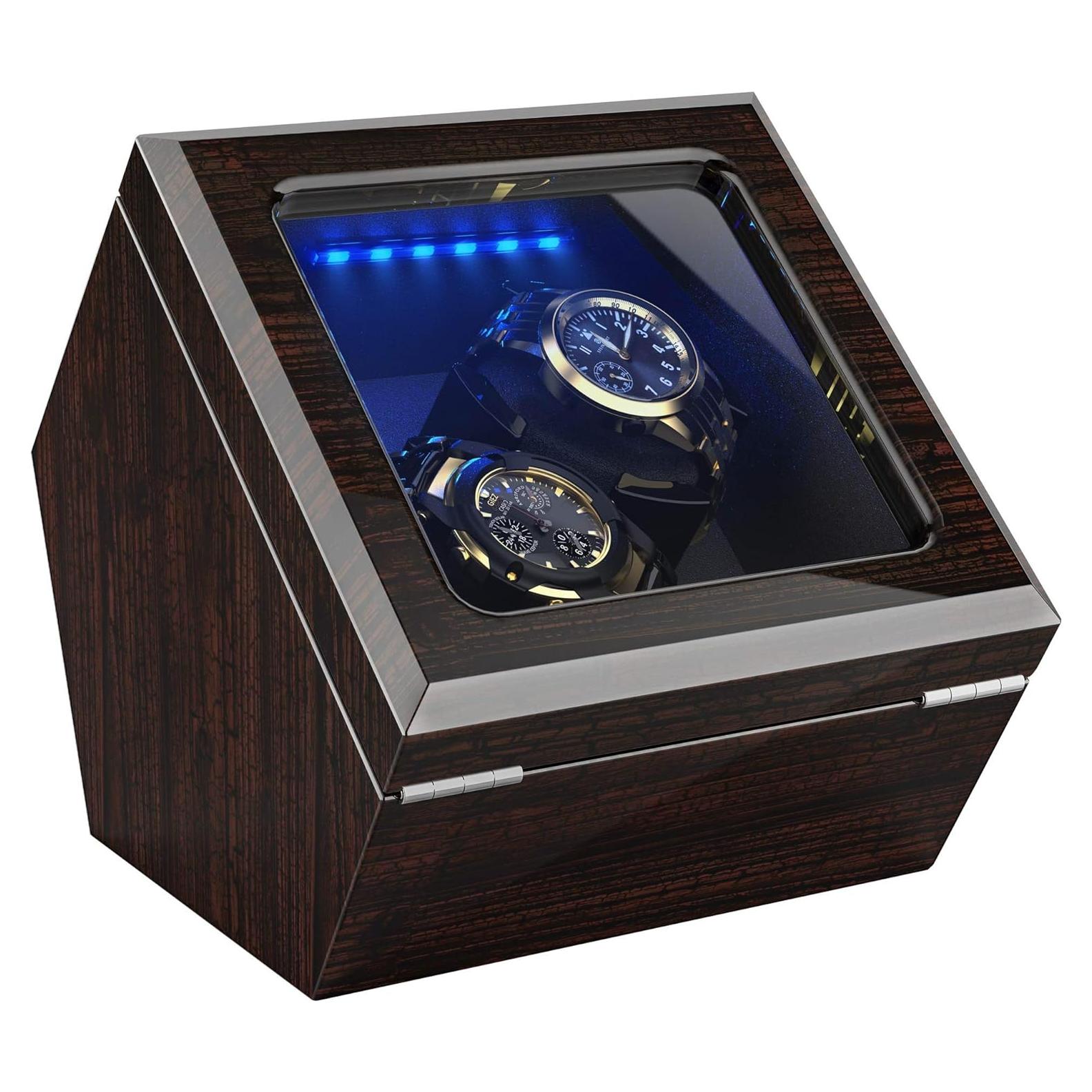 Enrollador de Relojes Automáticos INCLAKE con Luz LED Azul