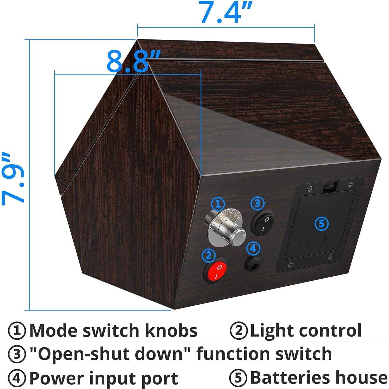 Enrollador de Relojes Automáticos INCLAKE con Luz LED Azul