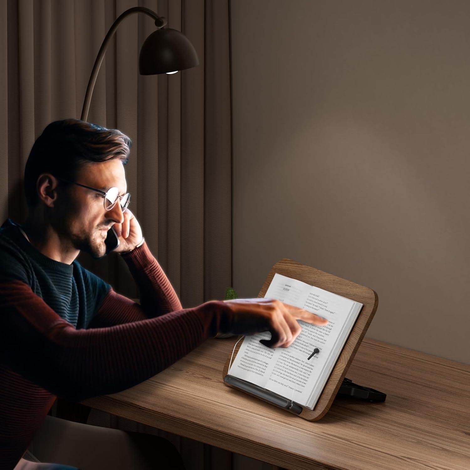 Soporte de Libro Ajustable JaoNanl Plegable para Cocina y Oficina