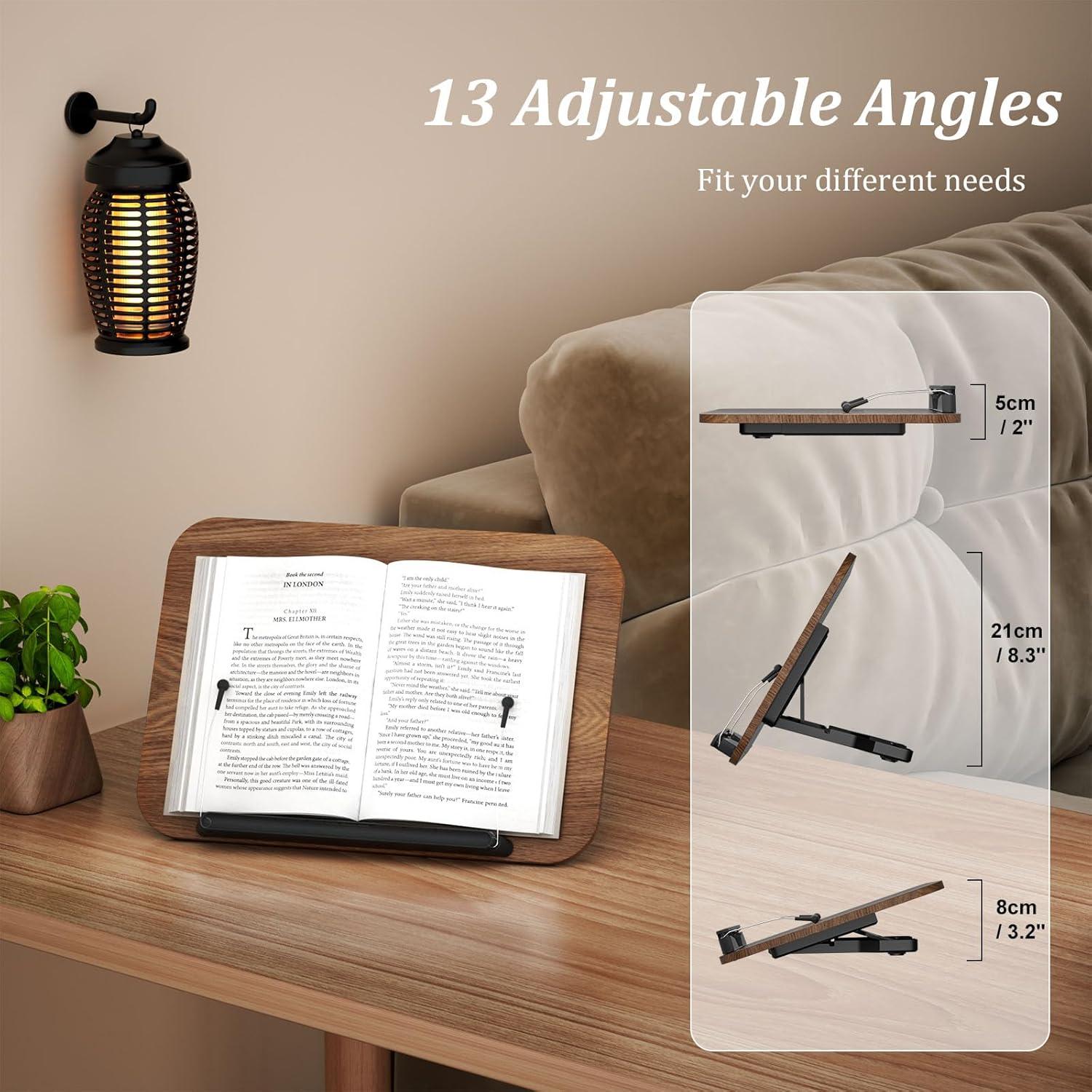 Soporte de Libro Ajustable JaoNanl Plegable para Cocina y Oficina