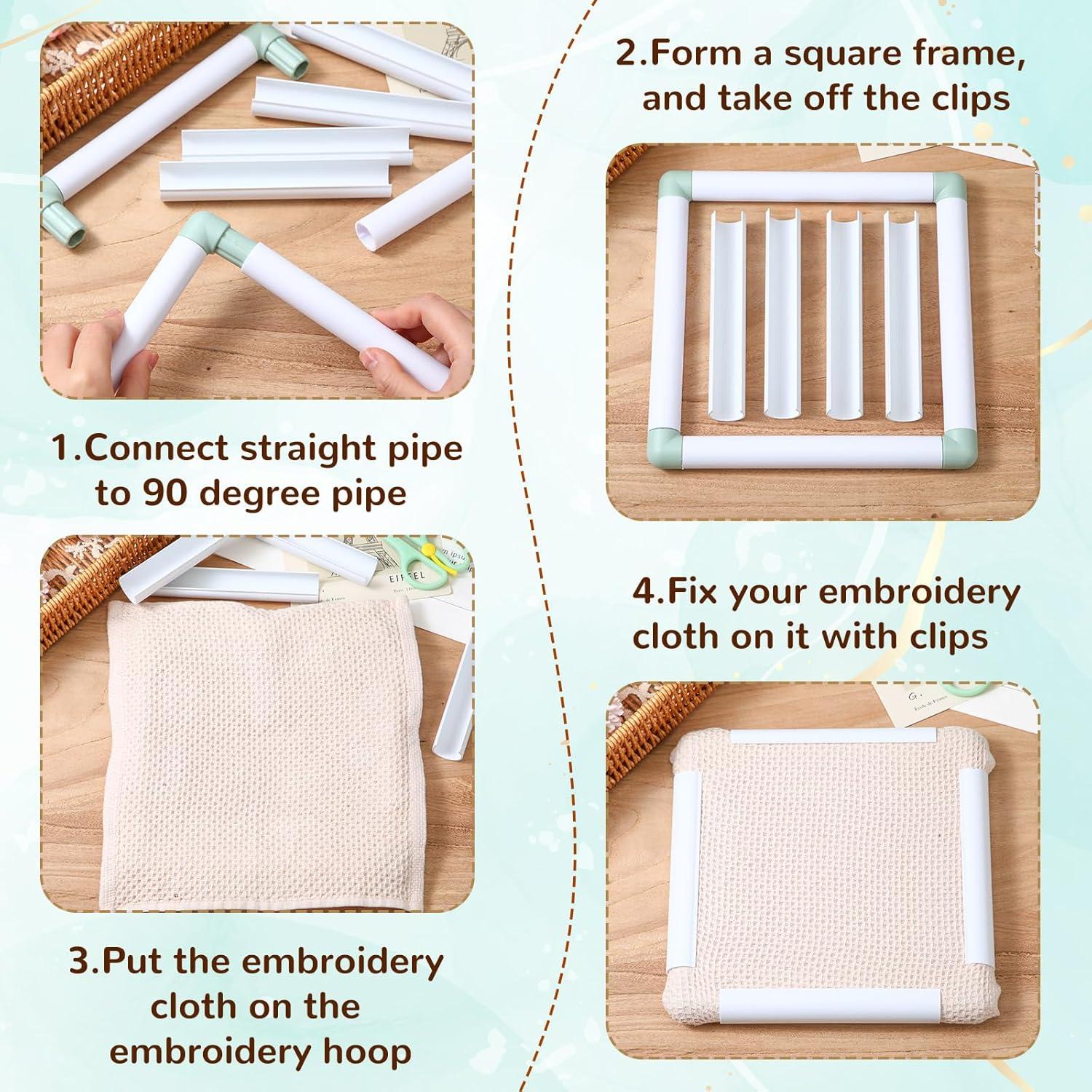 Aros de Bordado Janinka 3 Pcs Rectangulares 15.24-27.94 cm