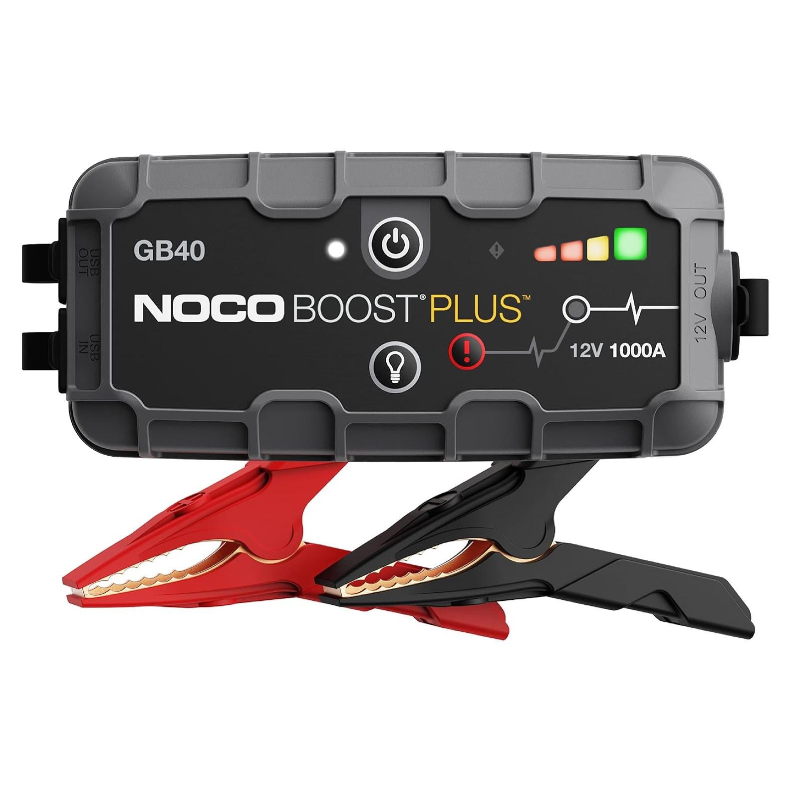 Arrancador de Batería NOCO GB40 1000A 12V con Linterna LED