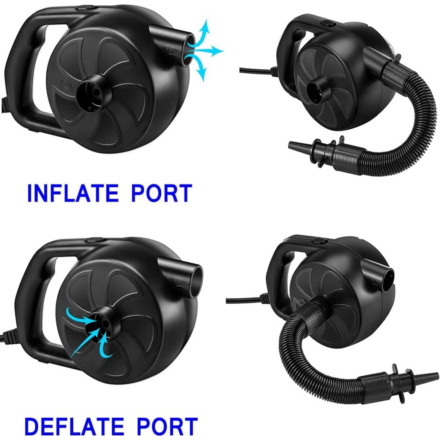 Bomba de Aire Eléctrica KERUITA 300W Inflador Rápido 1.2PSI