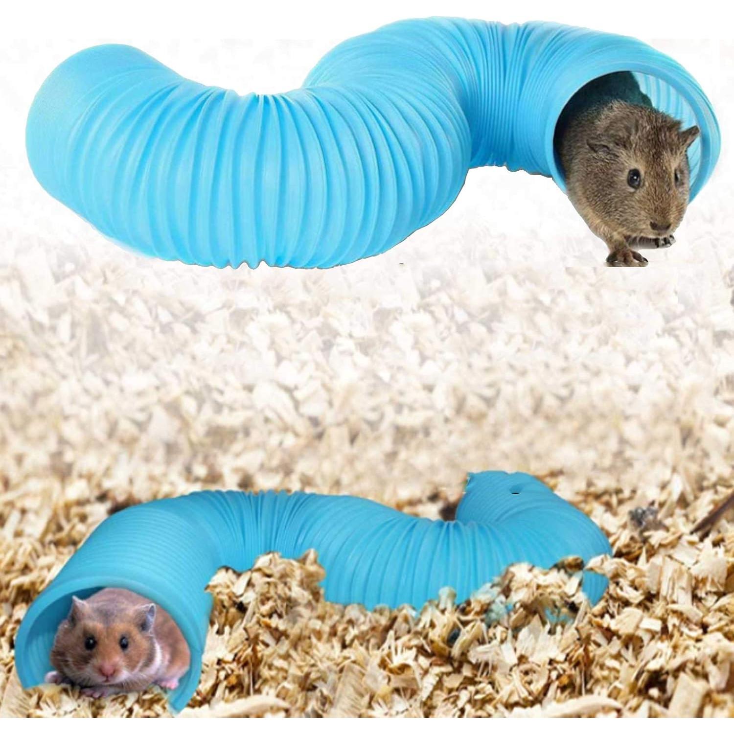 Túnel Plegable para Mascotas Hamiledyi 2 PCS 21 cm Azul