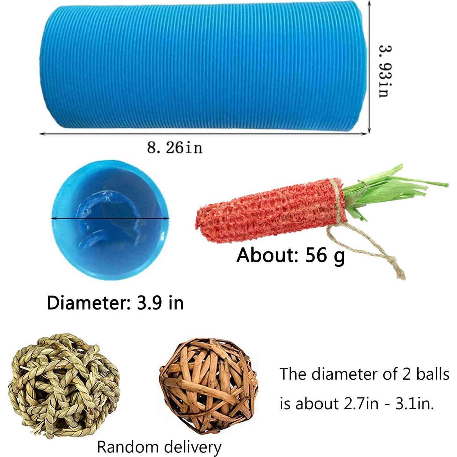 Túnel Plegable para Mascotas Hamiledyi 2 PCS 21 cm Azul