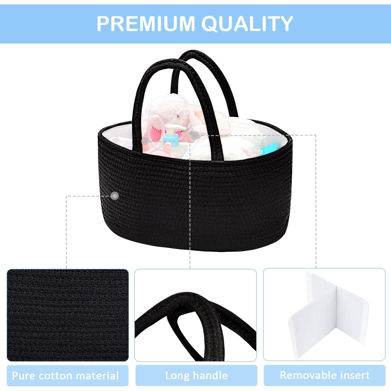 Organizador de Pañales ABenkle Grande Algodón Trenzado 36x22cm