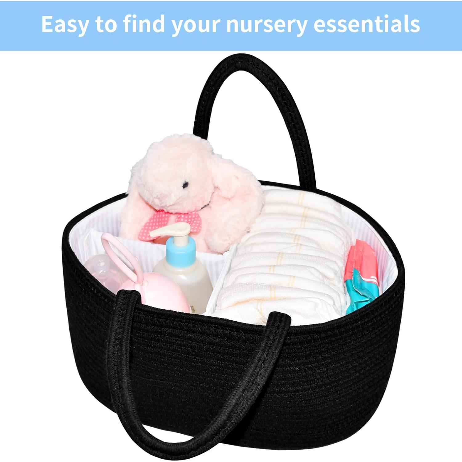 Organizador de Pañales ABenkle Grande Algodón Trenzado 36x22cm