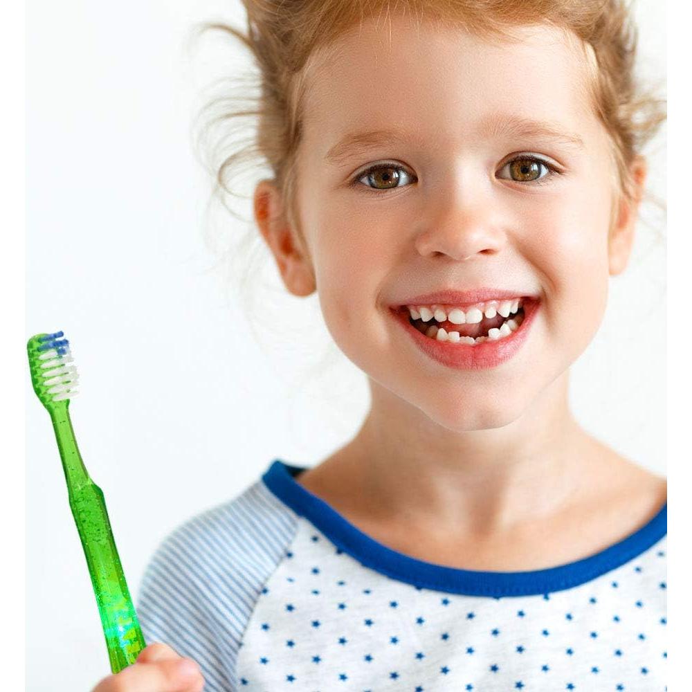 Firefly Light-Up Timer Kids Toothbrush with Suction Cup, Soft - 2 Count (Pack of 1), Assorted