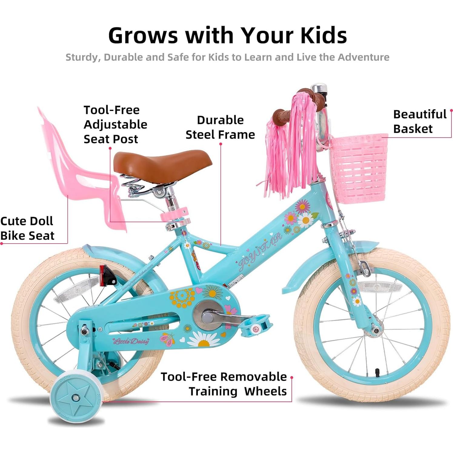 Bicicleta JOYSTAR Little Daisy 12 Pulgadas para Niños