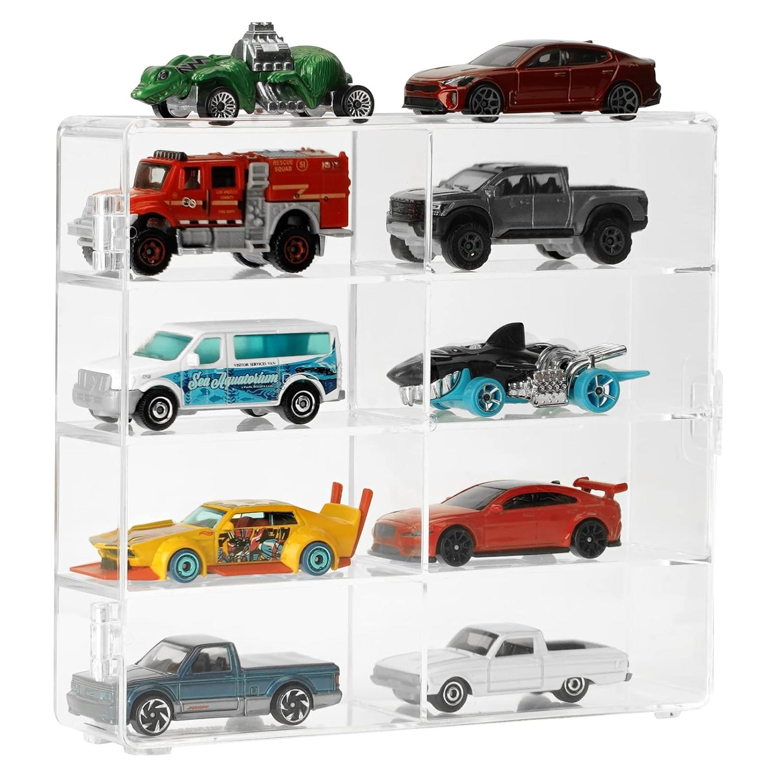 Caja de Exhibición Acrílica KISLANE 8 Compartimentos para Coches