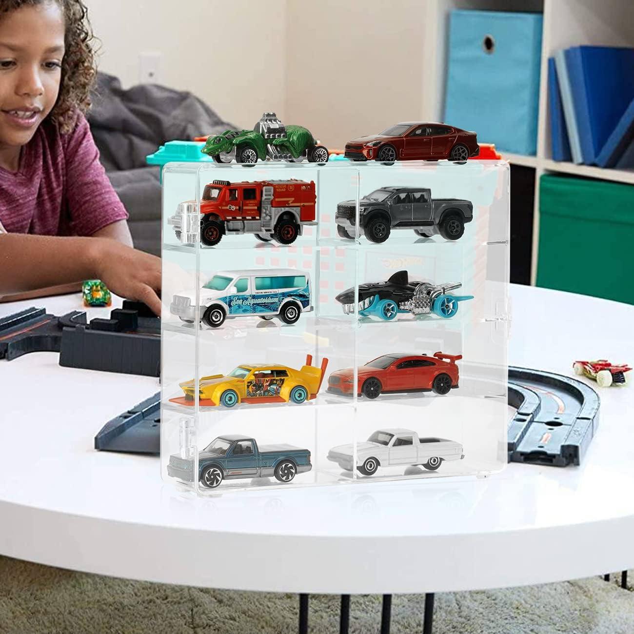 Caja de Exhibición Acrílica KISLANE 8 Compartimentos para Coches
