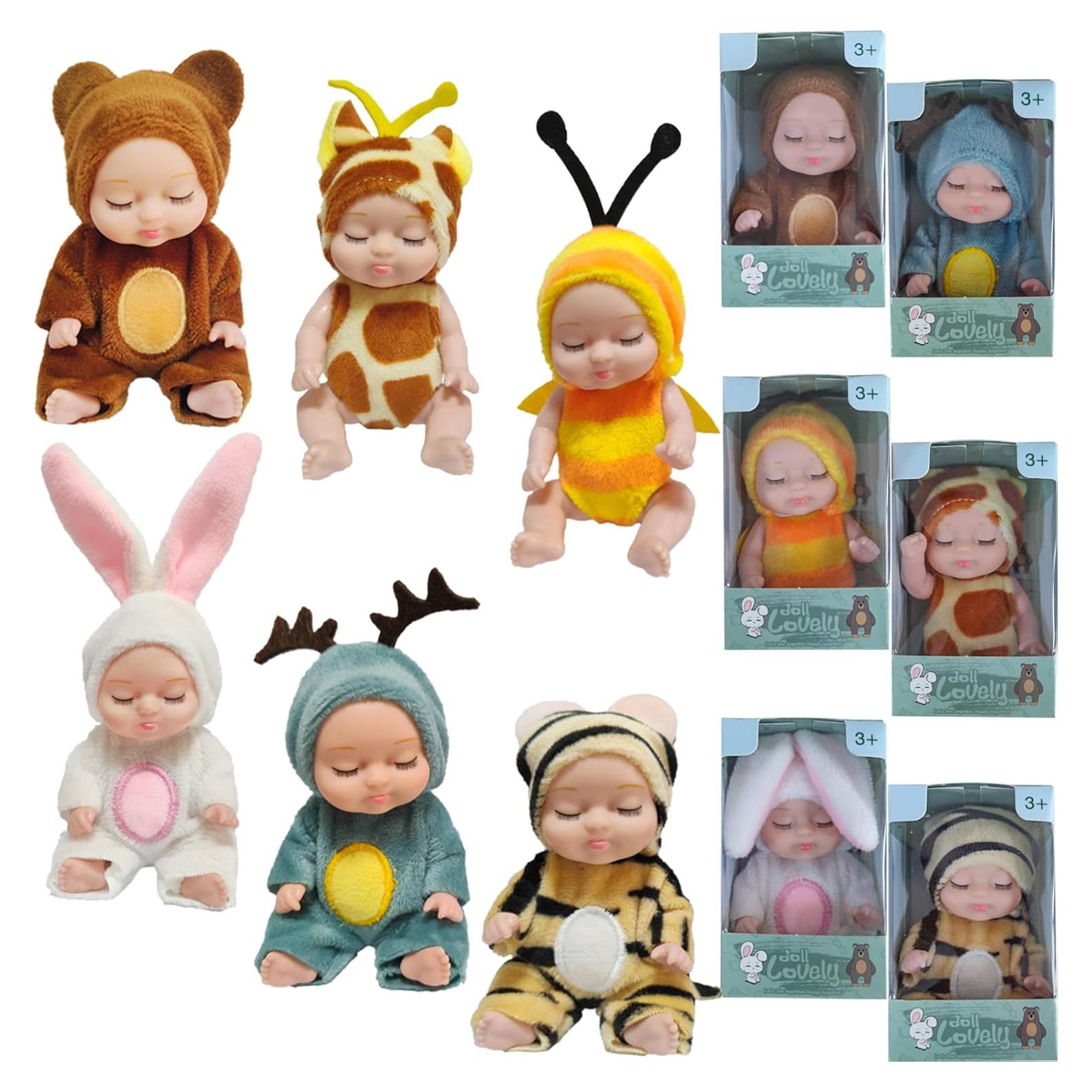 Mini Muñeca Renacimiento 10.2 cm con Disfraz de Animal