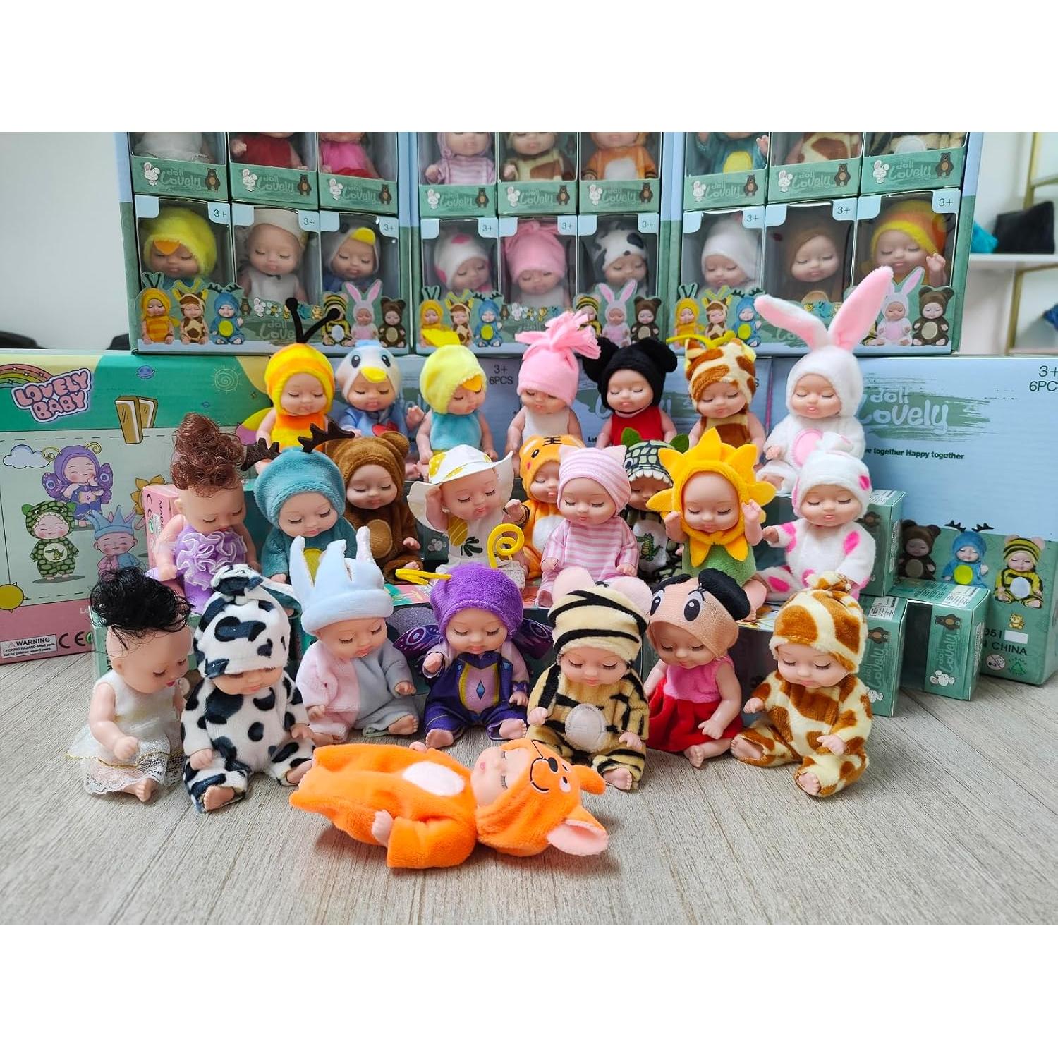 Mini Muñeca Renacimiento 10.2 cm con Disfraz de Animal