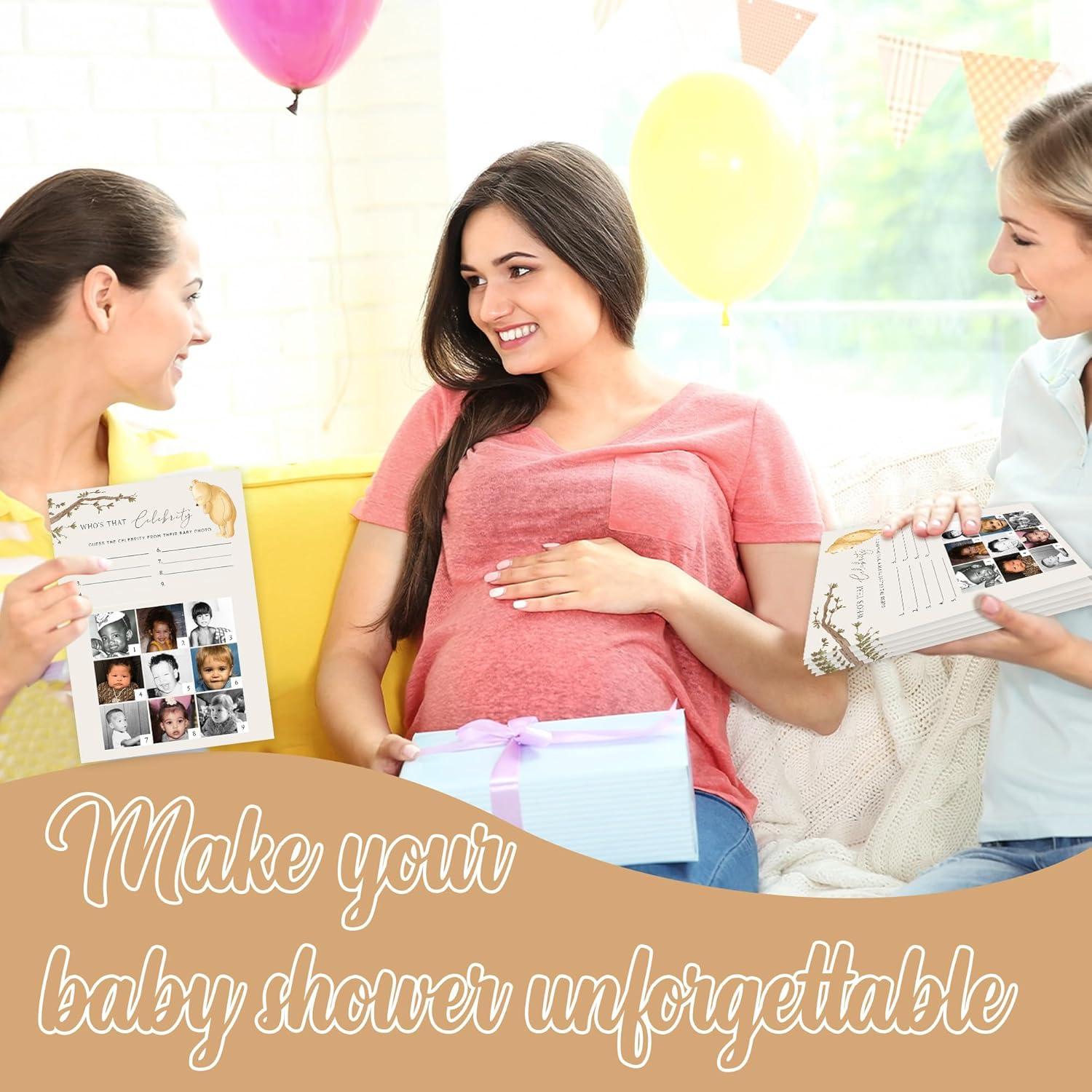 Juego de Baby Shower Winnie Pooh - 30 Tarjetas de Adivinanza
