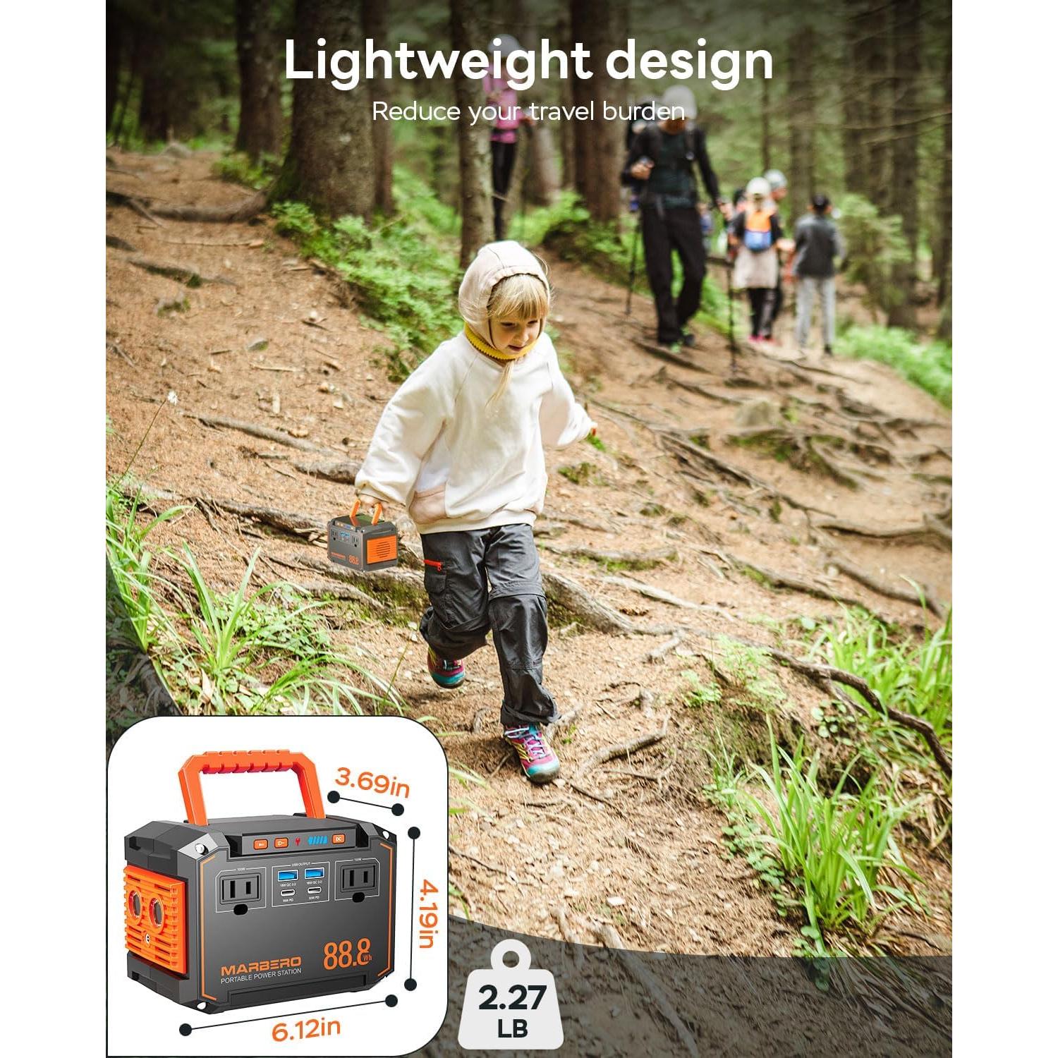 Estación de Energía Portátil MARBERO M138 88.8Wh 150W