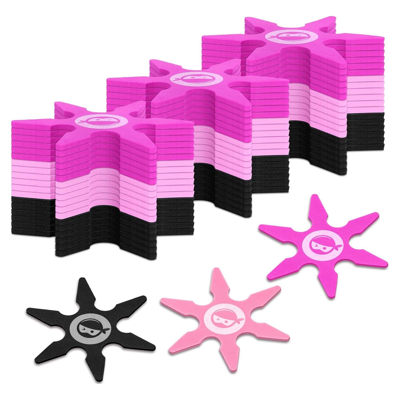 Estrellas de Espuma Ninja Chivao 24 Pcs 10 cm Colores Variados