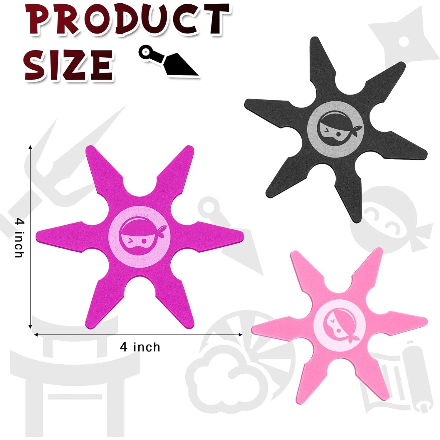 Estrellas de Espuma Ninja Chivao 24 Pcs 10 cm Colores Variados