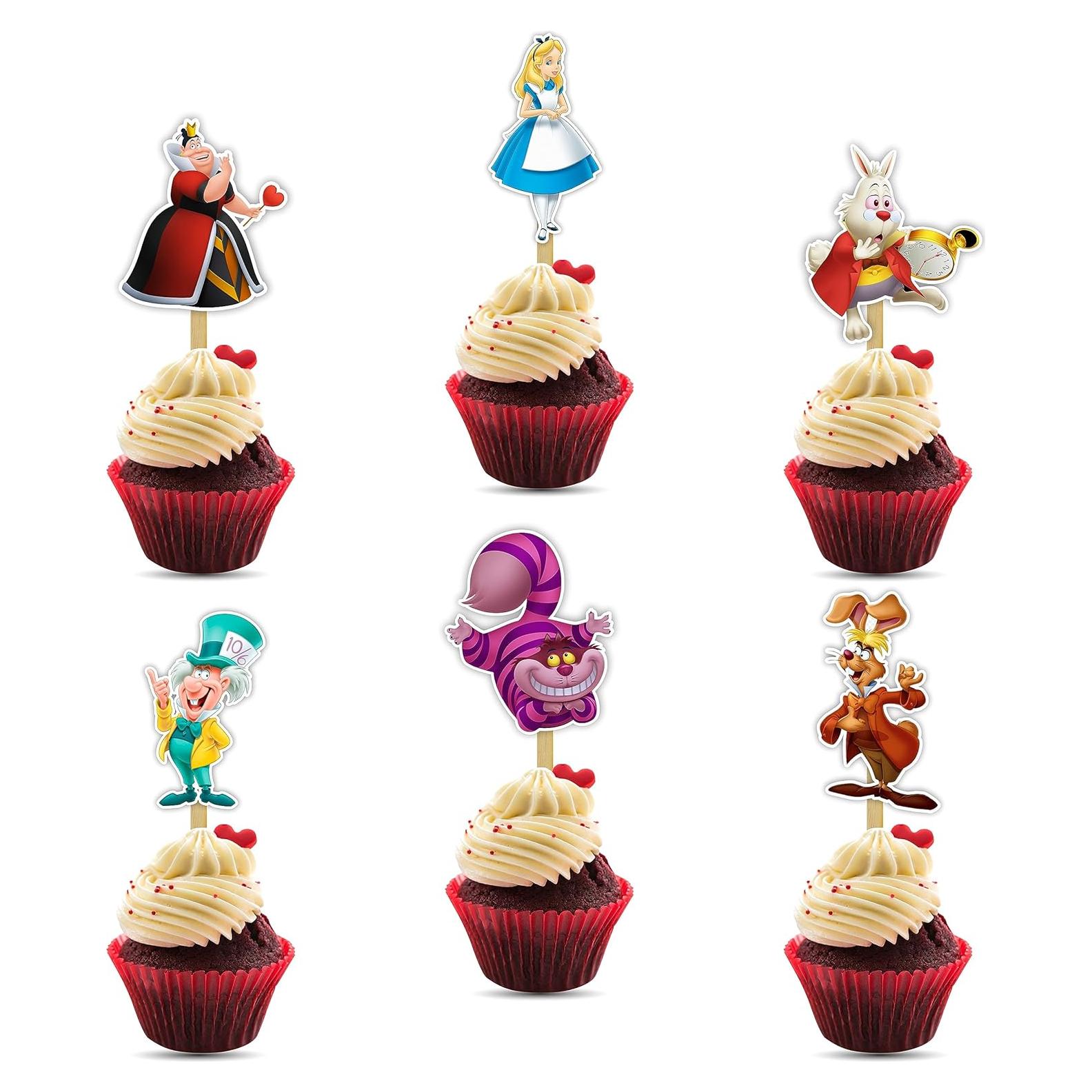 Topper de cupcake Seyal® Alice en el país de las maravillas 15x7.6cm
