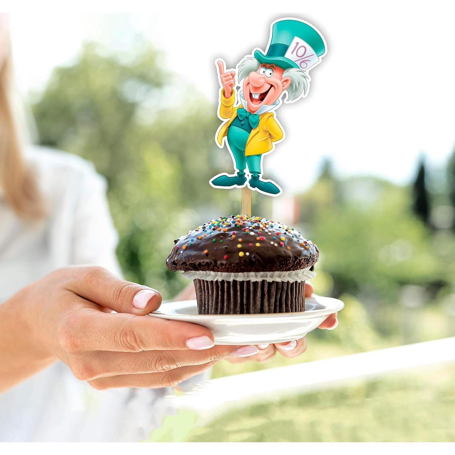 Topper de cupcake Seyal® Alice en el país de las maravillas 15x7.6cm