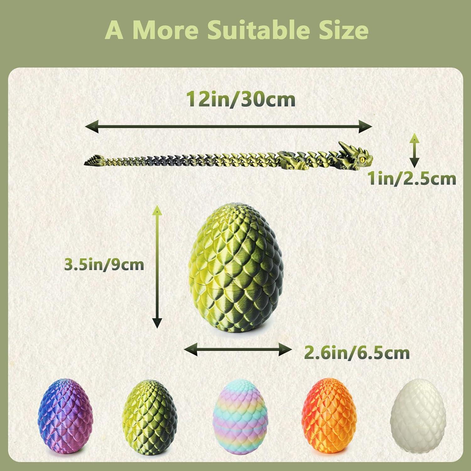 Huevos de Dragón Impresos en 3D UXBSTM - Juguete Antiestrés