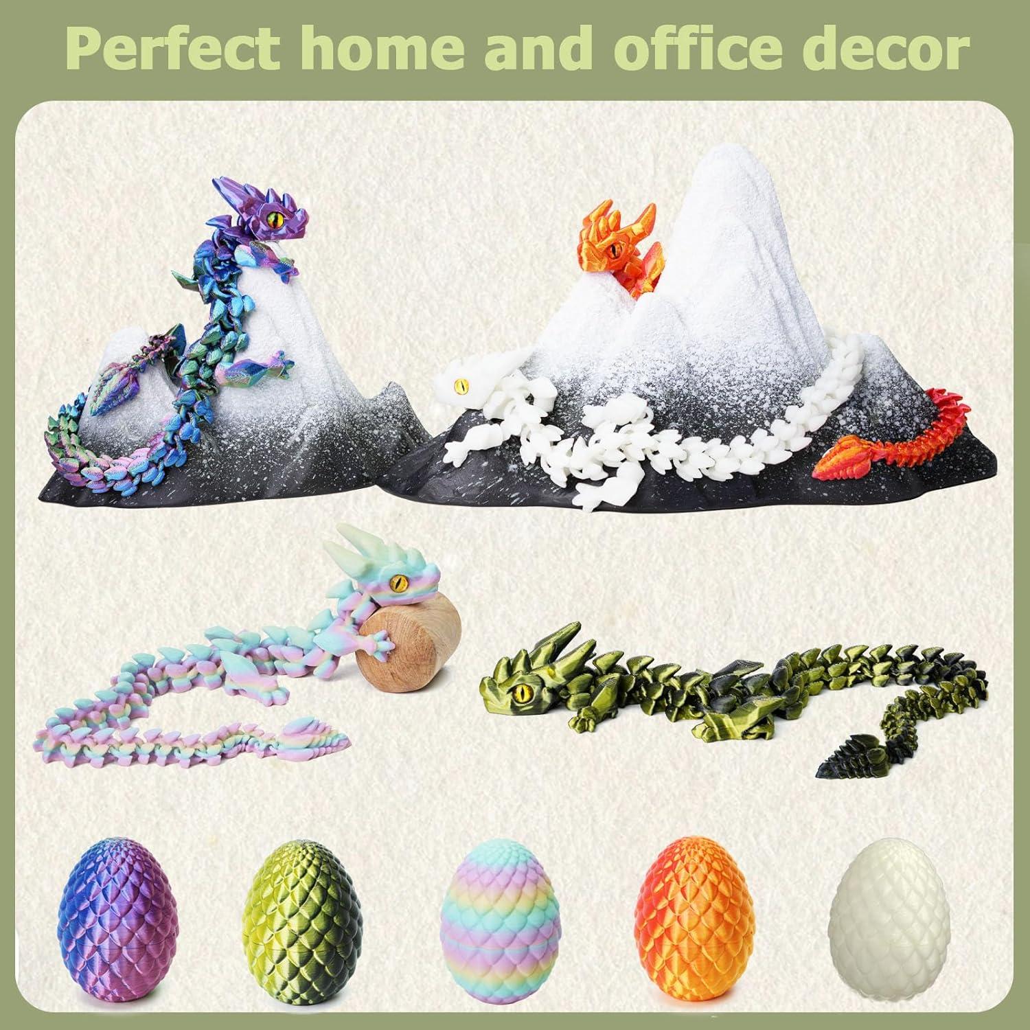 Huevos de Dragón Impresos en 3D UXBSTM - Juguete Antiestrés