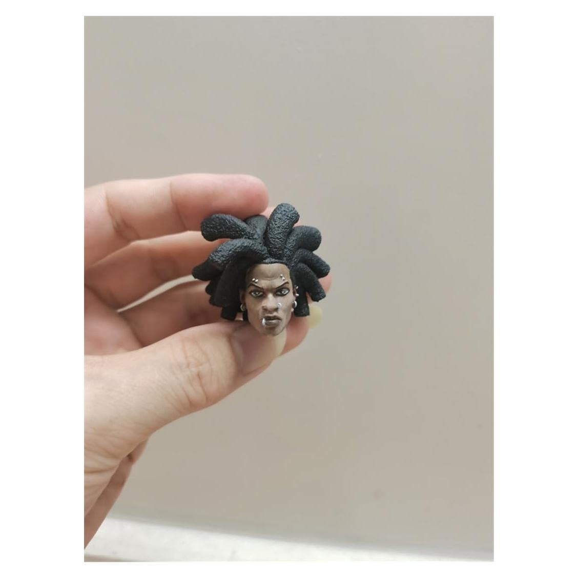 Escultura Cabeza Masculina 1/12 Fremego para Figura 15cm