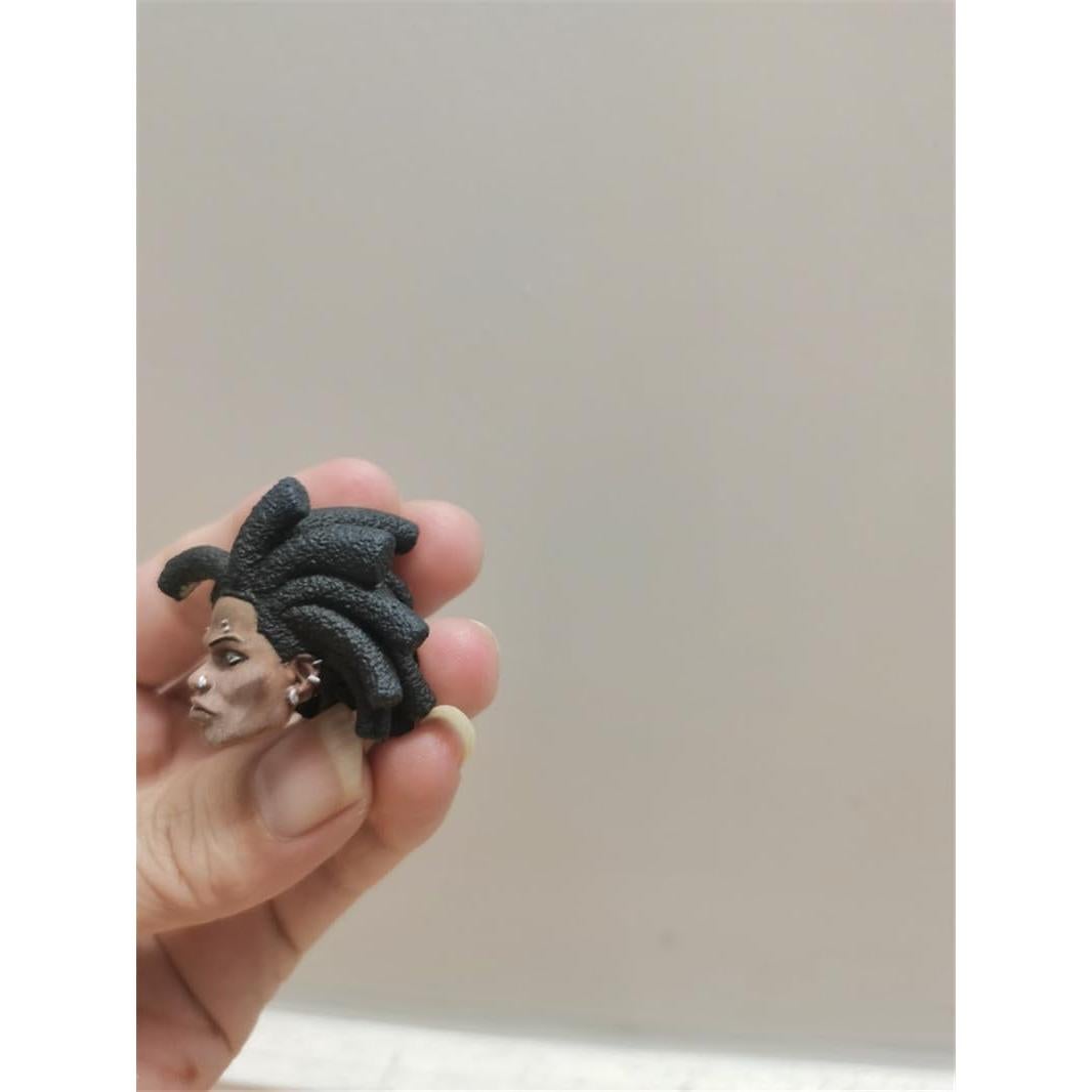 Escultura Cabeza Masculina 1/12 Fremego para Figura 15cm