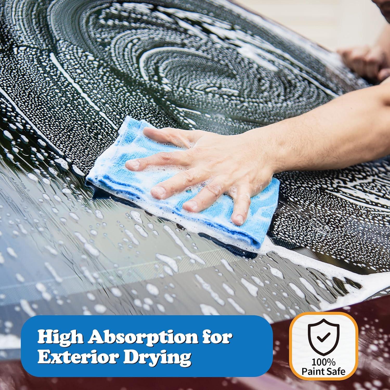 Toallas de Microfibra FIXSMITH, Paquete de 150, 29.2x29.2cm