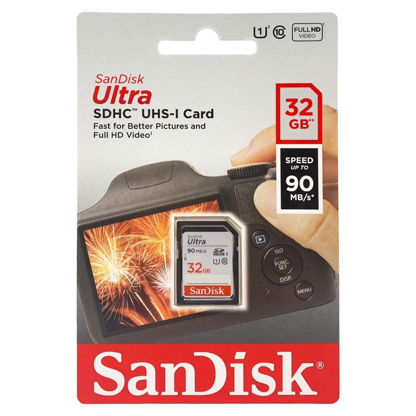 Tarjeta de Memoria SanDisk Ultra 32GB SDHC UHS-I 90MB/s