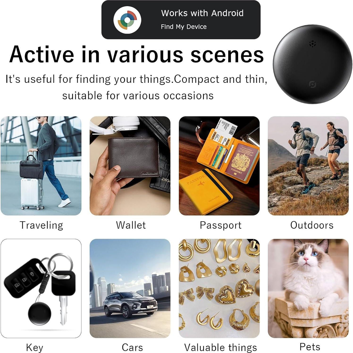 Etiqueta Air Tracker SUNOLINK S10 Bluetooth Negro/Blanco