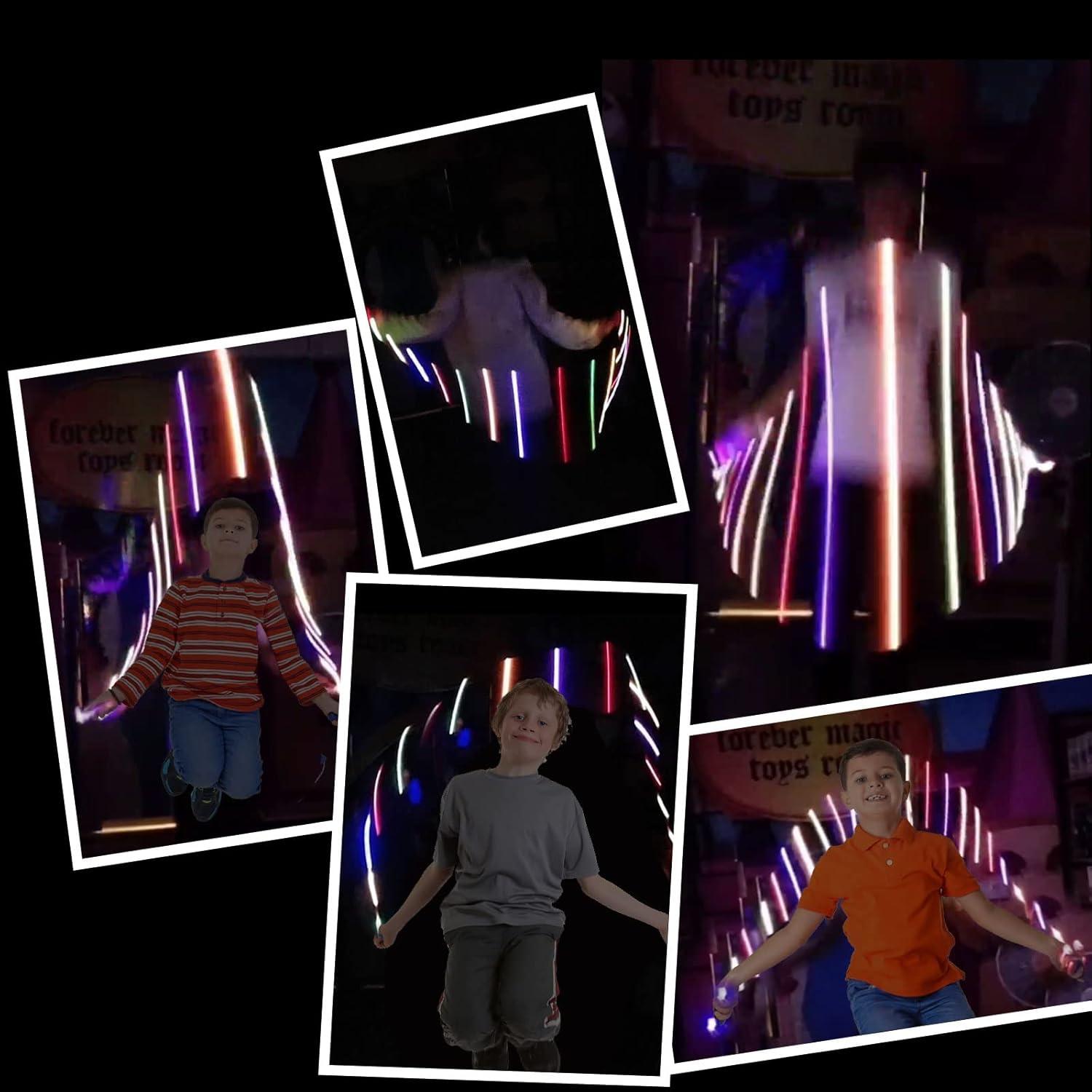 Cuerdas de Saltar LED YongnKids - Paquete de 2, 2.13m, Niños