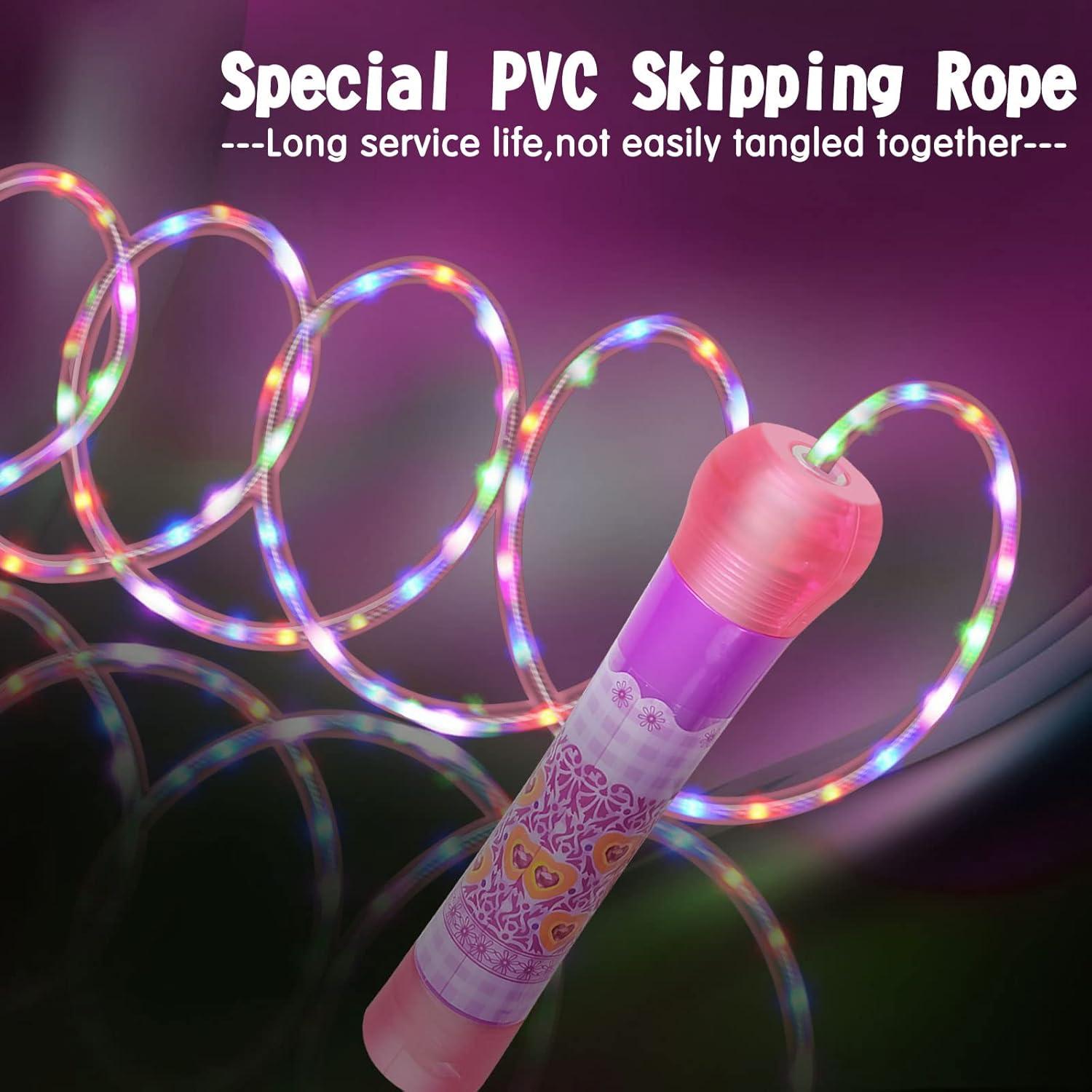 Cuerdas de Saltar LED YongnKids - Paquete de 2, 2.13m, Niños